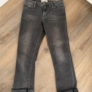 Free People Charcoal Ankle Jeans